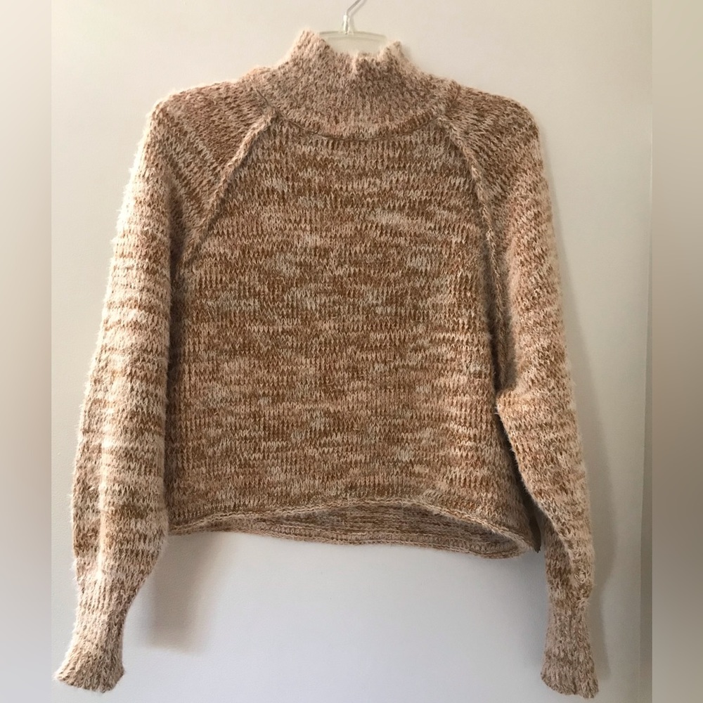 Altar’d State Sweater Mock Turtleneck Beige SZ XSmall